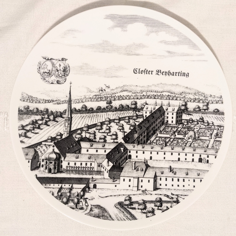 Vntg Bareuther Waldsassen Closter Benharting Porcelain Plate No. 134